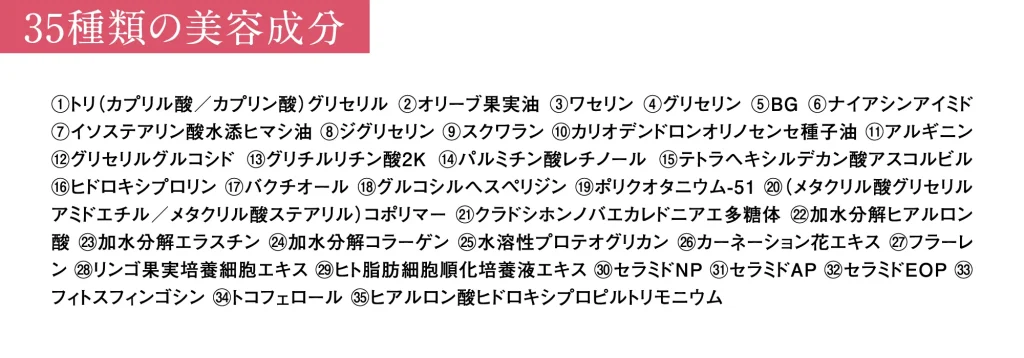 35種類の美容成分