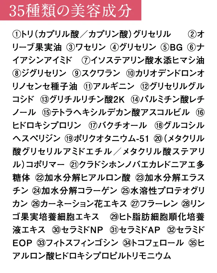 35種類の美容成分